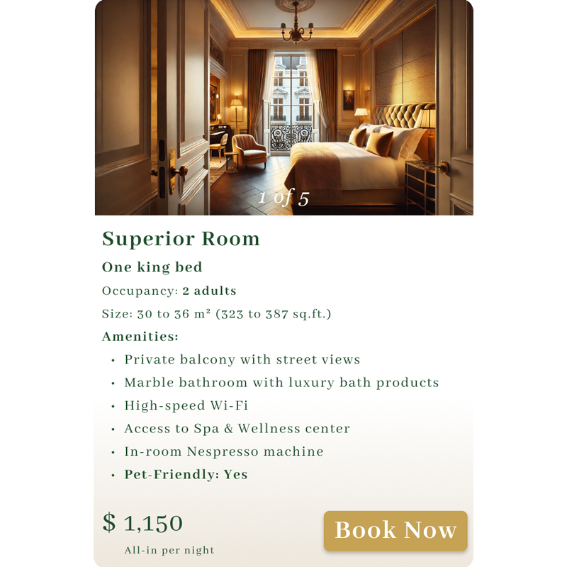 Quick Room Selection – Effortlessly browse and book luxurious rooms, with detailed descriptions and visuals tailored to each London location.