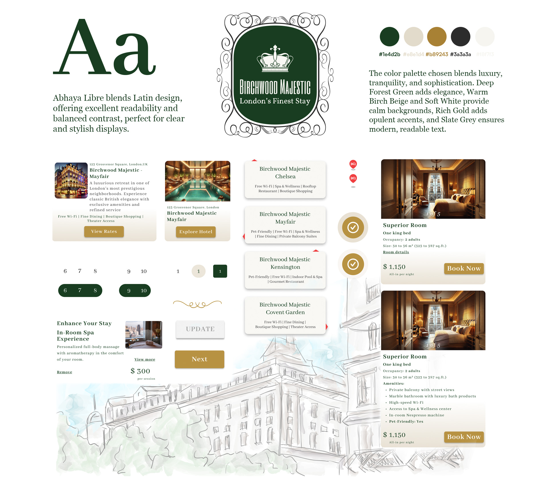 Crafting Luxury Through Color and Design: The Visual Identity of Birchwood Majestic